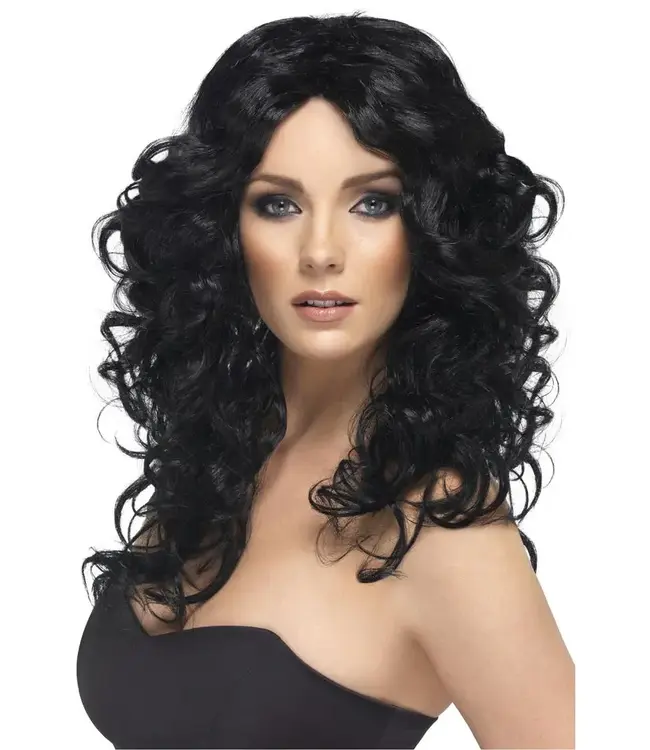 SMIFFY'S Glamorous Wig, Black