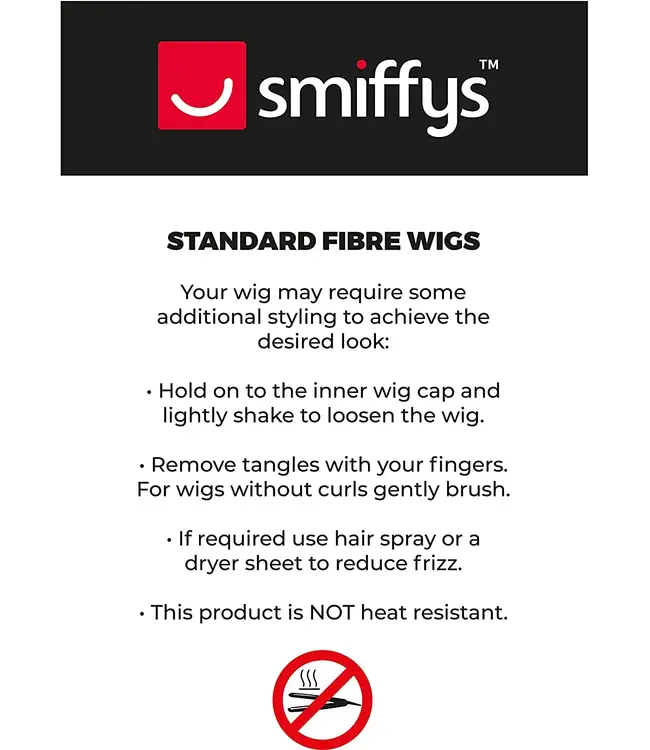 SMIFFY'S Glamorous Wig, Black