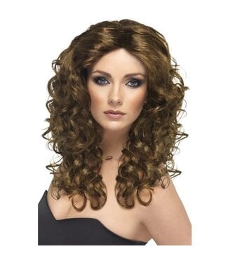 SMIFFY'S Glamour Wig, Brown