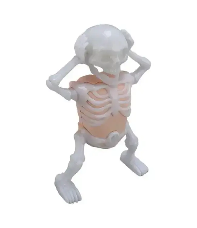 PARTY ON Skellyvibes Glow-in-The-Dark Dancing Skeleton - Lights Up & Laughs!
