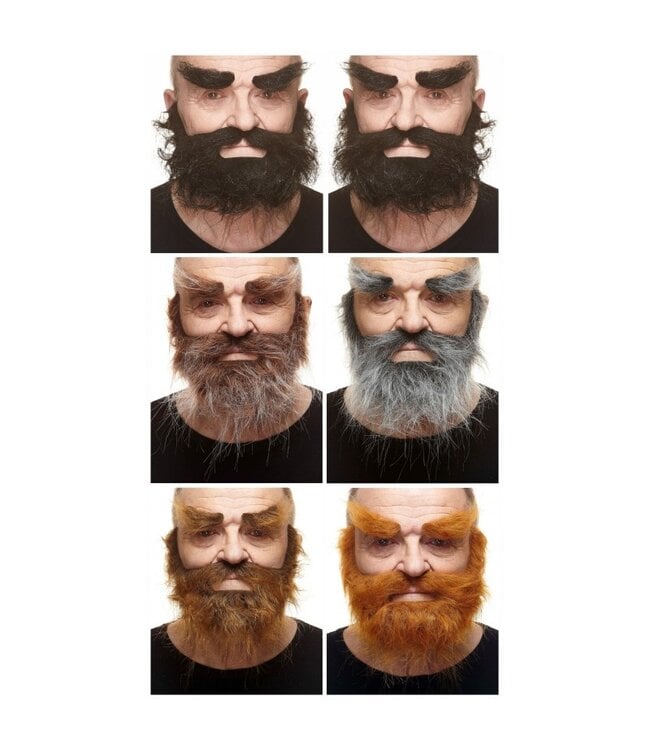 MUSTACHES MUSTACHE, BEARD, EYEBROWS BLACK