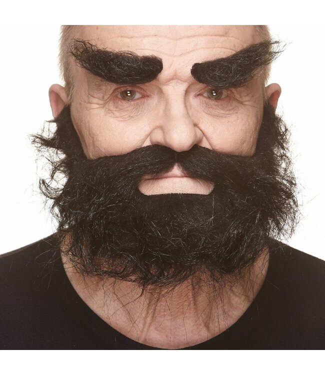 MUSTACHES MUSTACHE, BEARD, EYEBROWS BLACK