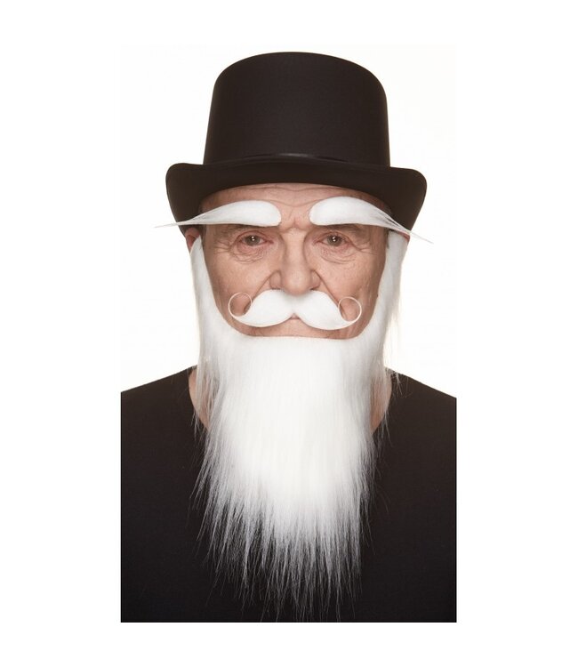 MUSTACHES MUSTACHE, BEARD, EYEBROWS WHITE