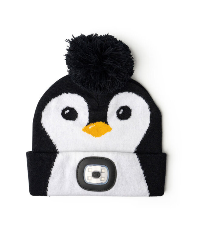 DM MERCHANDISING Night Scope™ Kid’s Christmas Rechargeable LED Pom Hat