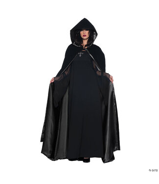UNDERWRAPS Deluxe Black Velvet with Black Lining Cape