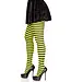 LEG AVENUE STRIPED TIGHTS LIME/BLACK