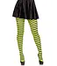 LEG AVENUE STRIPED TIGHTS LIME/BLACK
