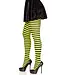 LEG AVENUE STRIPED TIGHTS LIME/BLACK
