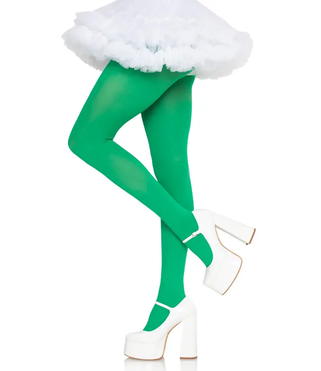 LEG AVENUE NYLON TIGHTS GREEN