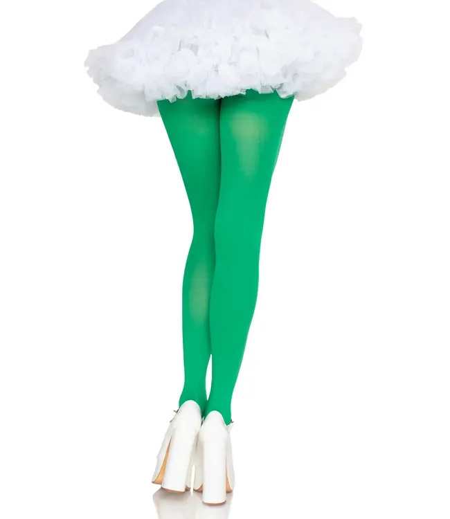 LEG AVENUE NYLON TIGHTS GREEN