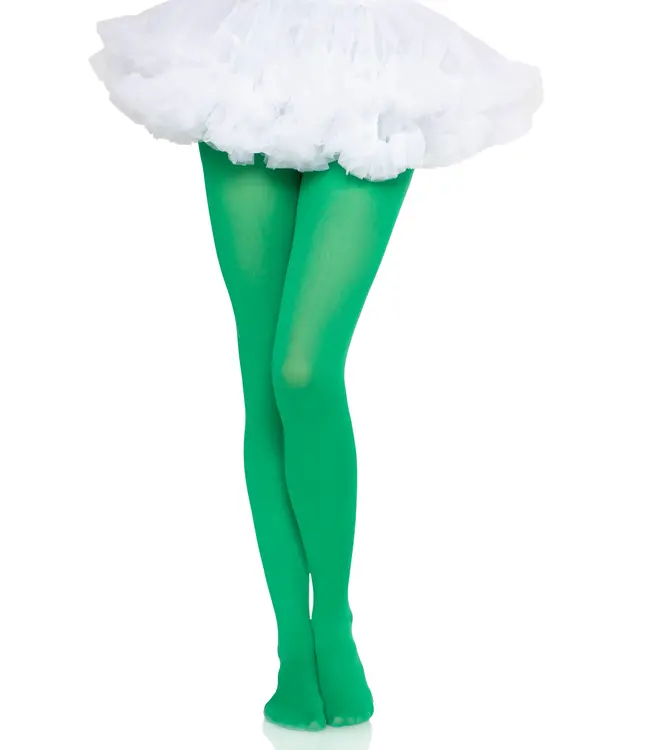 LEG AVENUE NYLON TIGHTS GREEN