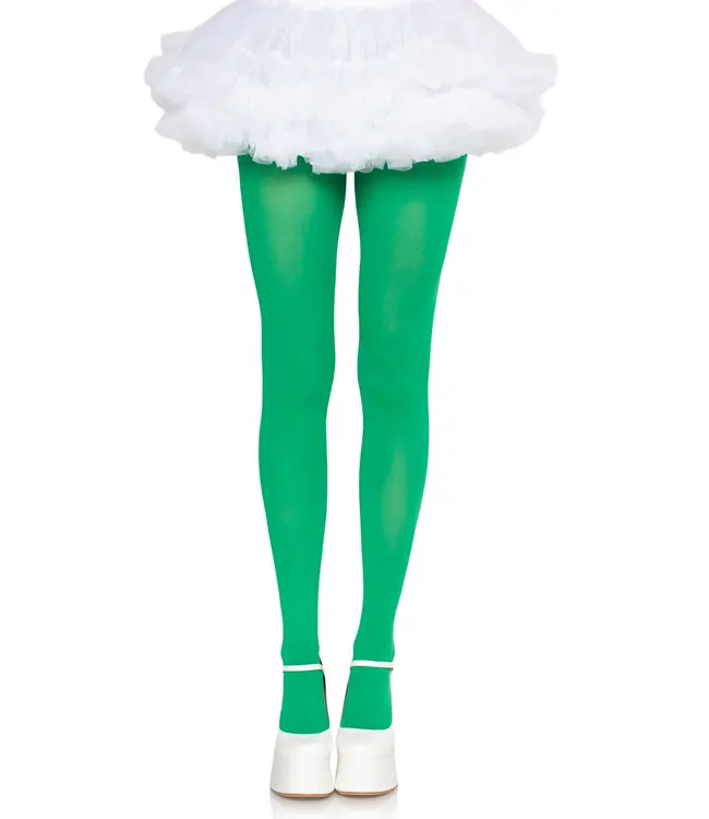 LEG AVENUE NYLON TIGHTS GREEN