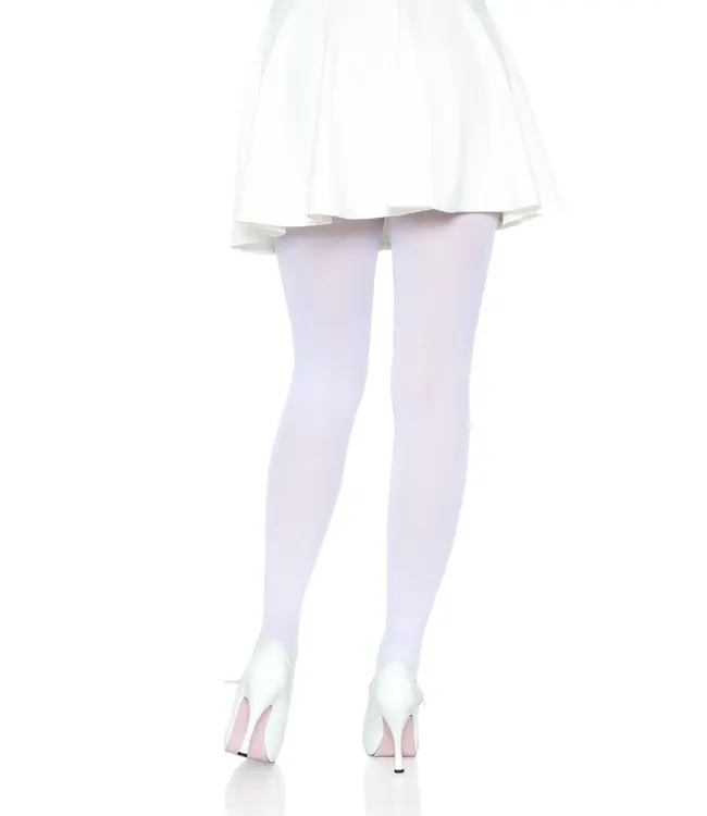 LEG AVENUE NYLON TIGHTS WHITE