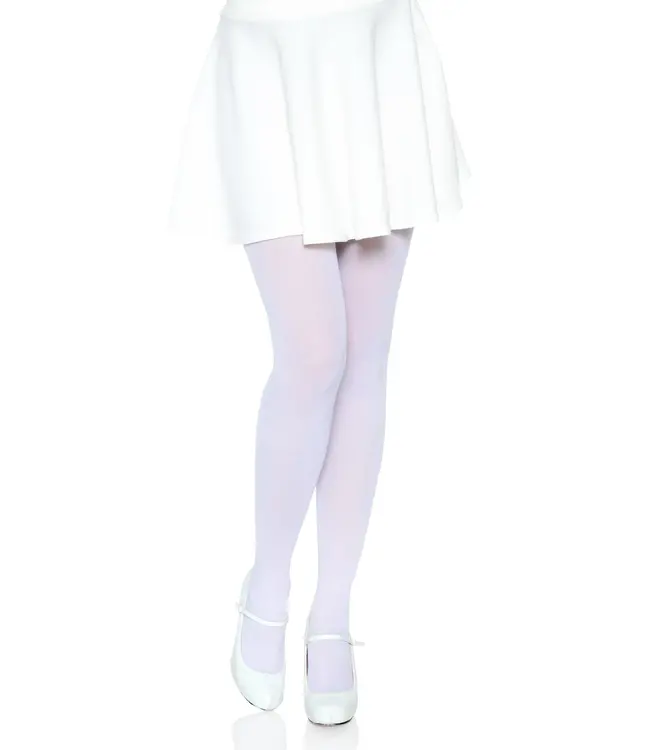 LEG AVENUE NYLON TIGHTS WHITE