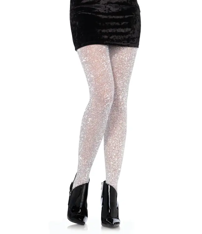 LEG AVENUE Lurex Shimmer Tights Silver