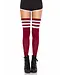 LEG AVENUE ATHLETE THIGH-HIGH BURGUNDY