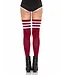 LEG AVENUE ATHLETE THIGH-HIGH BURGUNDY