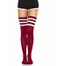 LEG AVENUE ATHLETE THIGH-HIGH BURGUNDY