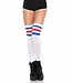 LEG AVENUE ATHLETE THIGH-HIGH RED/WHITE/BLUE