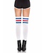 LEG AVENUE ATHLETE THIGH-HIGH RED/WHITE/BLUE