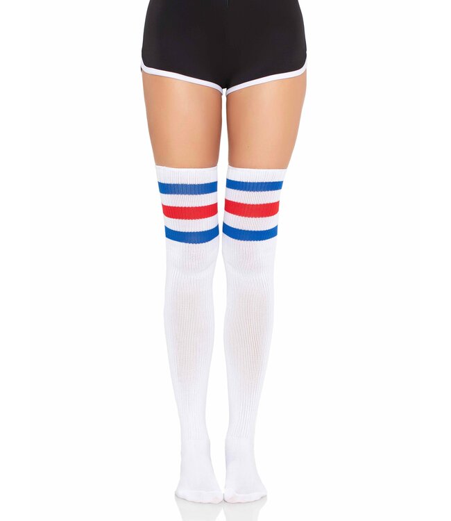 LEG AVENUE ATHLETE THIGH-HIGH RED/WHITE/BLUE