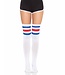 LEG AVENUE ATHLETE THIGH-HIGH RED/WHITE/BLUE