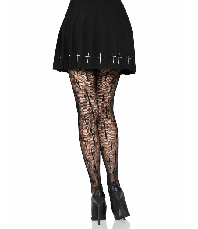 LEG AVENUE WORSHIP ME CROSS NET