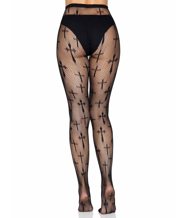 LEG AVENUE WORSHIP ME CROSS NET