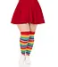 LEG AVENUE THIGH-HIGHS STRIPED RAINBOW PLUS