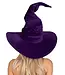 LEG AVENUE Velvet Ruched Witch Hat PURPLE