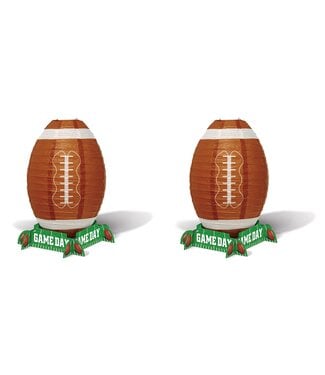 BEISTLE Football Lantern Centerpiece Game Day
