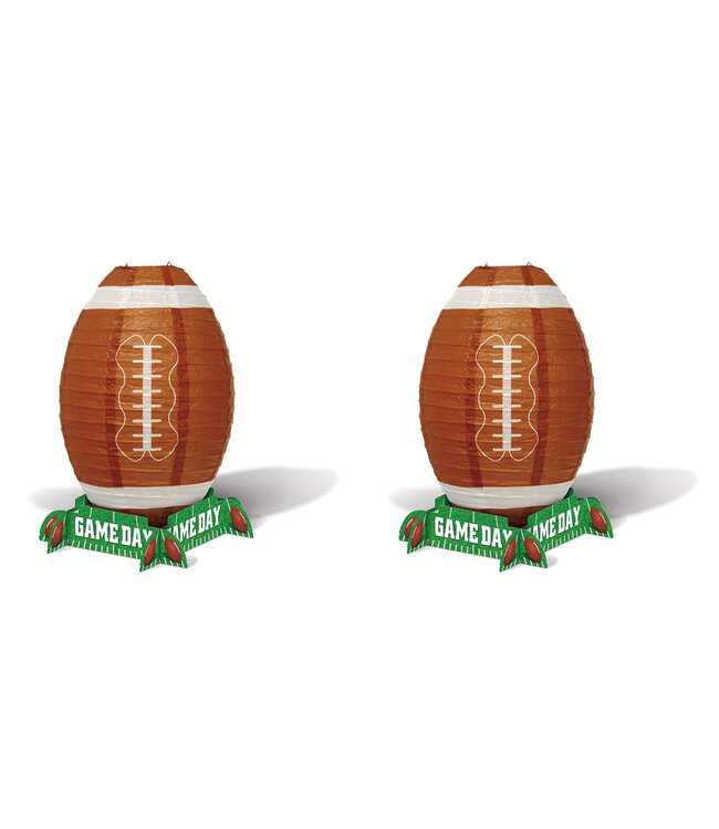 BEISTLE LANTERN CENTERPIECE GAME DAY FOOTBALL
