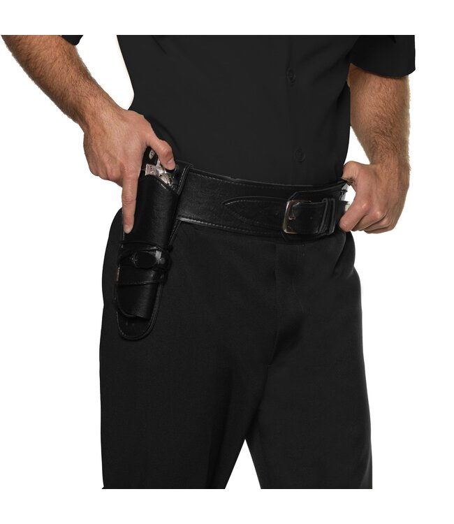 UNDERWRAPS WESTERN BELT & HOLSTER BLACK