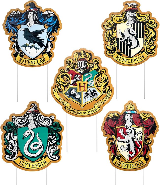 RUBIES HOGWARTS HOUSE CREST LAWN DECOR SET