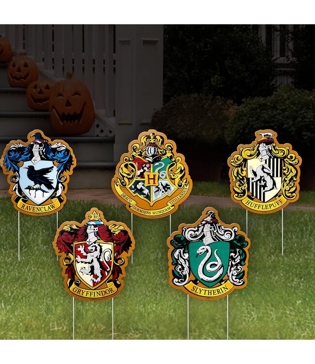 RUBIES HOGWARTS HOUSE CREST LAWN DECOR SET