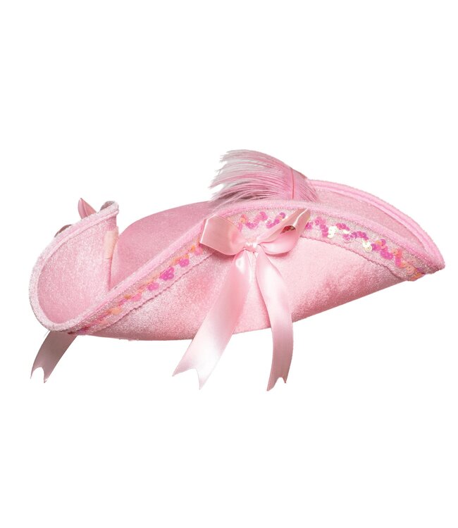UNDERWRAPS TRICORNER PIRATE HAT PINK