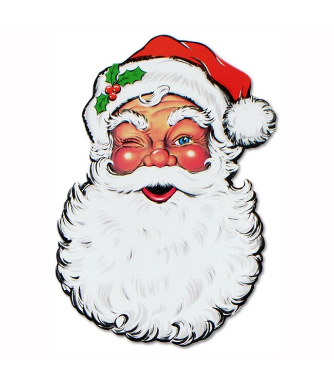 BEISTLE CUTOUT SANTA FACE
