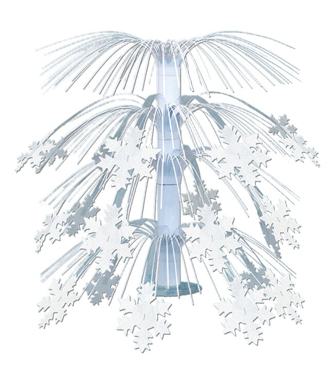 BEISTLE SNOWFLAKE CASCADE CENTERPIECE