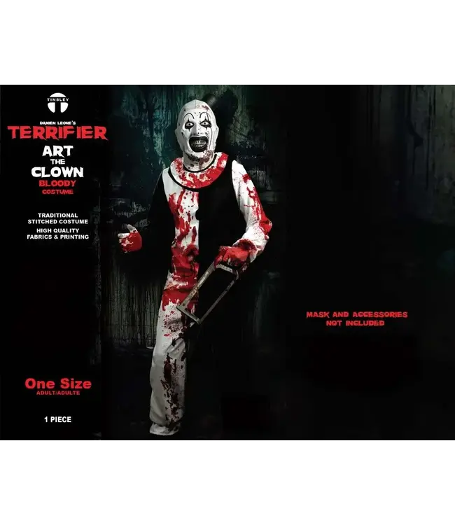 TINSLEY TRANSFERS Terrifier - Art the Clown Costume - Bloody