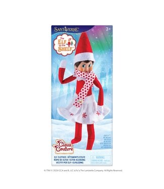 The LumiStella Company Claus Couture® Snowflake Skirt & Scarf