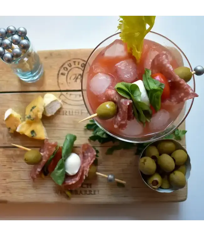 SWEET DIVIDE 6" Cocktail & Appetizer Party Picks - Silver Ball - 30 Ct Pk