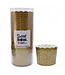 SWEET DIVIDE Large 5 oz Disposable Baking & Snack Cups - Gold - 20 Pk