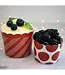 SWEET DIVIDE Large 5 oz Disposable Baking & Snack Cups - Red - 20 Pk