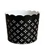 SWEET DIVIDE Large 5 oz Disposable Baking & Snack Cups - Black - 20 Pk