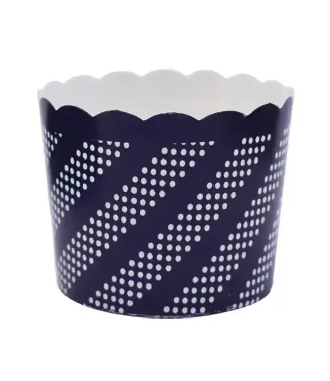 SWEET DIVIDE Large 5 oz Disposable Baking & Snack Cups - Blue - 20 Pk