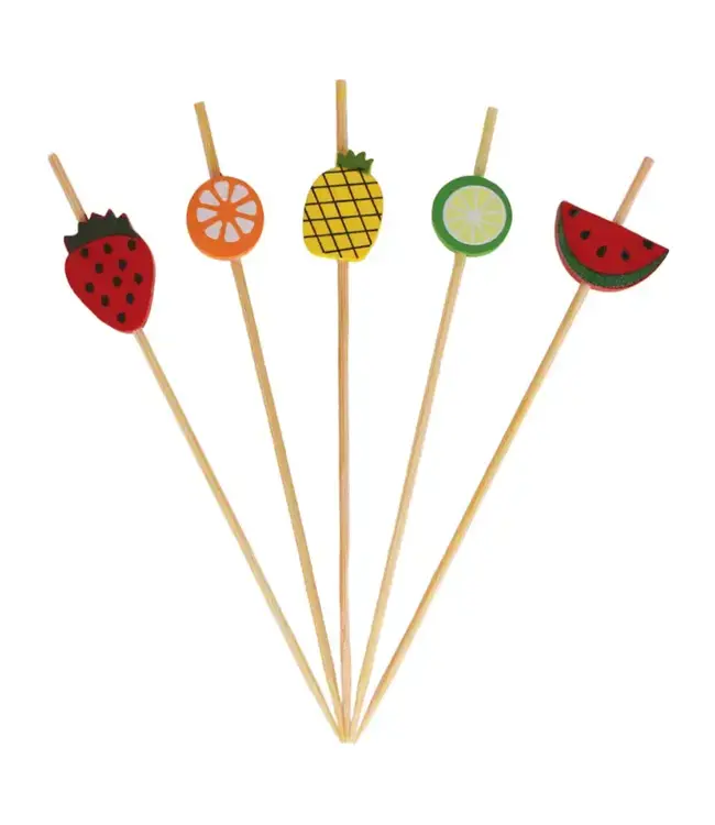 SWEET DIVIDE 4.75" Cocktail & Appetizer Picks - Fruit