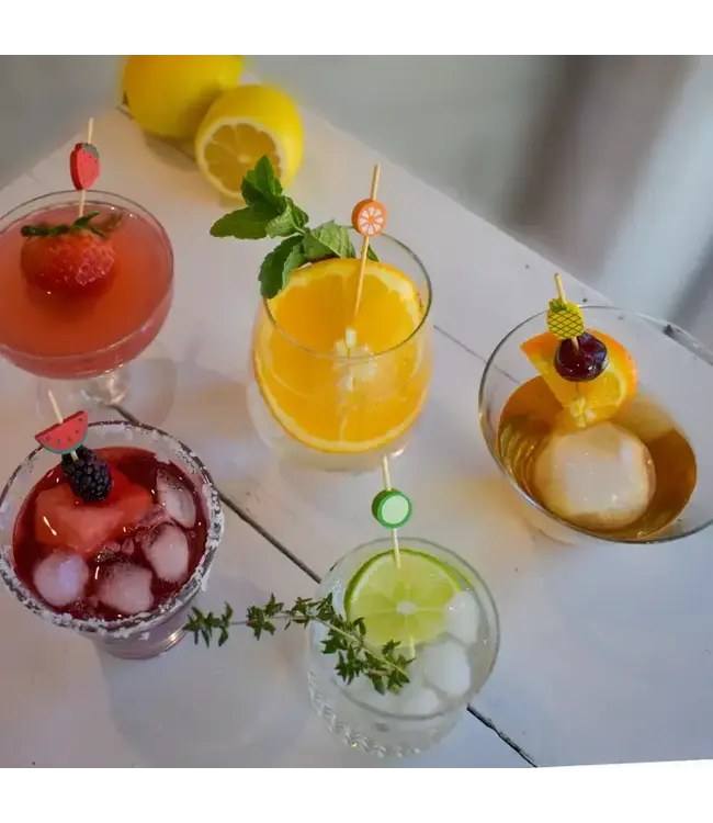 SWEET DIVIDE 4.75" Cocktail & Appetizer Picks - Fruit