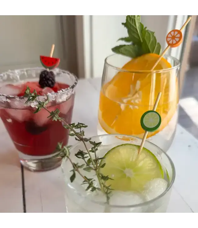 SWEET DIVIDE 4.75" Cocktail & Appetizer Picks - Fruit