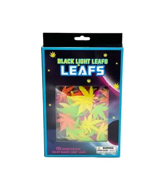 ISLAND DOGS Black Light Pot Leafs 50 Pc