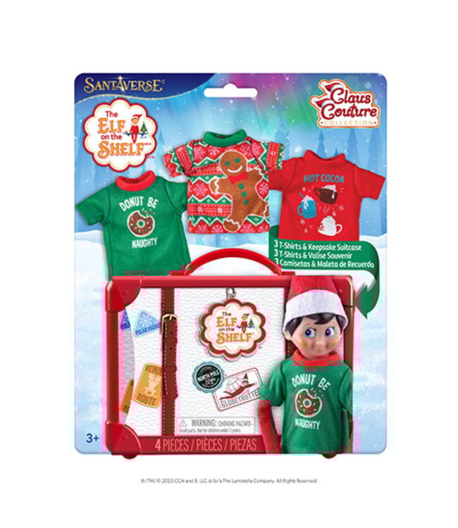 The LumiStella Company Claus Couture Collection® Festive Fun T-Shirt Set